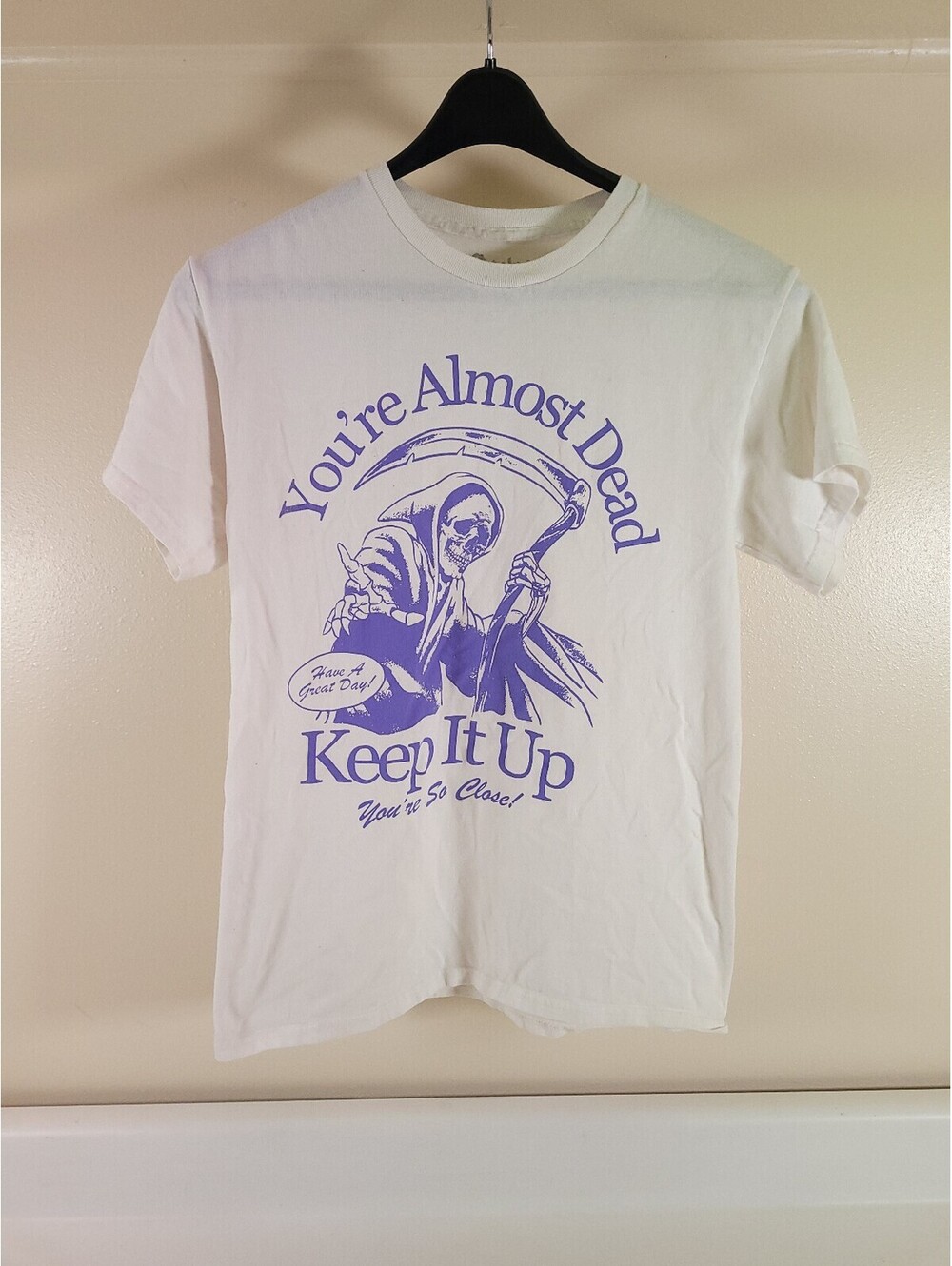 Youre almost dead t shirt mens medium graphic skate t shirt